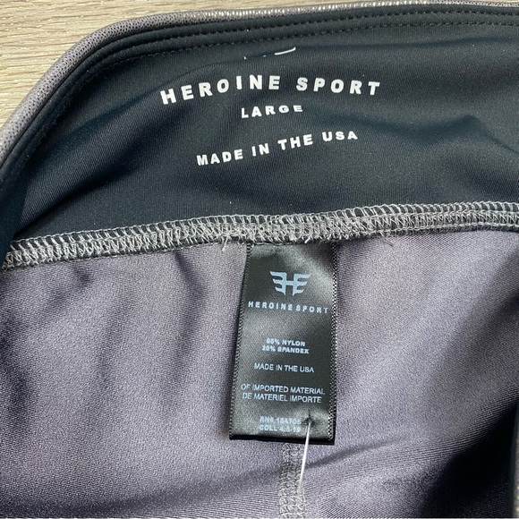 Heroine Sport Marvel Legging Chrome Silver High Waisted Large NWT - Picture 3 of 5